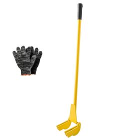 Pallet Buster Tool, 41 Inch Carbon Steel Handle Wrecking Pry Bar, 2000 lbs Weight Capacity, Heavy Duty Deck Board Removal Tool