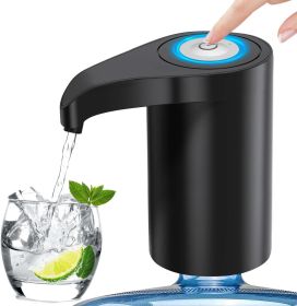 5 Gallon Automatic Drinking Portable Water Dispenser Universal Electric Water Bottle Pump USB Rechargeable Water Dispenser Water Pump with 2 Silicone