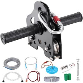 Zipline Kit for Kids and Adult, 80 ft Zip Line Kits Up to 500 lb, Backyard Outdoor Quick Setup Zipline