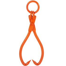 Log Skidding Tongs, 18 inch 2 Claw Log Lifting Tongs, Heavy Duty Steel Lumber Skidding Tongs, 772 lbs/350 kg Loading Capacity, Log Lifting, Handl
