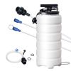Fluid Extractor, 4 Gallons (15 Liters), Pneumatic/Manual Oil Changer Vacuum Fluid Extractor with Dipstick and Suction Hose