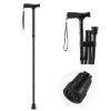 Walking Cane for Man Woman, Folding Walking Stick with 5-Level Adjustable Height & Anti-Slip Rubber Tip