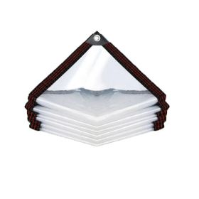 3M*4M Thick, Transparent Canopy Cloth, with a Sealing Ring, Heavy-Duty And Tear-Resistant Fabric, Suitable for Outdoor Use in Yards, Gardens