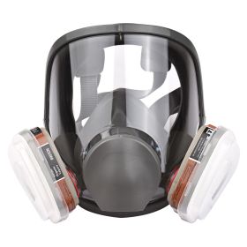 Reusable Full Face Cover 16 in 1 Gas Cover Organic Vapor Respirator for Painting Machine Polishing Welding Work Protection