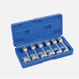Diesel Injector Line Socket Wrench Set (6 Pieces) - Square head design, compatible with commonly used wrenches, extensions, ratchets, impact wren