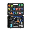 Coolant Pressure Tester Kit, 47Pcs Radiator Vacuum Refill Kit with 3 Metal Adapters, Universal Fit, Automotive Cooling System Pressure Tester Tool