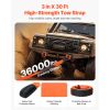 Heavy Duty Tow Strap Recovery Kit 3 in x 30 ft (MBS-36,000 lbs) Tree Saver Winch Strap, Triple Reinforced Loop & Protective Sleeves & Storage Bag