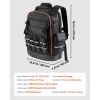 Tool Backpack, 64 Pockets, Heavy-duty Tools Storage Organizer Work Bags with Laptop Compartment & Molded Base