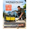 2026 Upgraded Sewer Camera with WiFi, 65.6ft/20m Drain Pipeline Camera, IP68 Snake Plumbing Cameras with Light- 12 LEDS